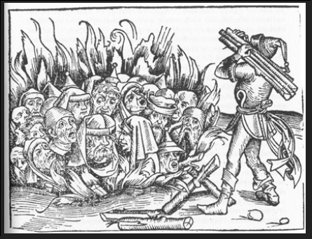 Black Plague Burning Jews