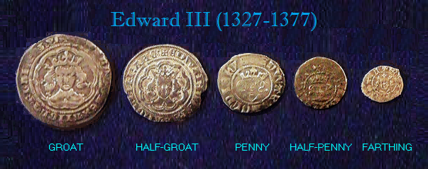 Edward III Silver denominations