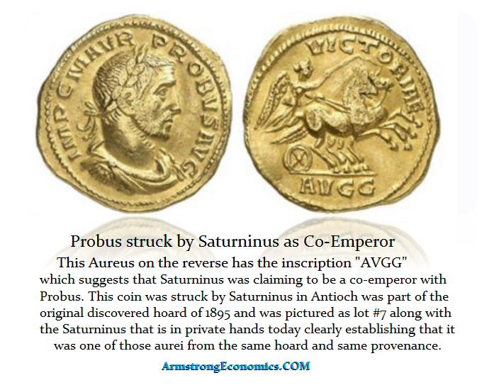 Saturninus as Co emperor Probus