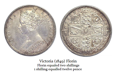 Victoria 1849 florin