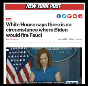 Biden will not fire Fauci 300x295