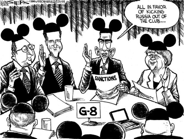 Obama G8 Micky Mouse Crimea Russia