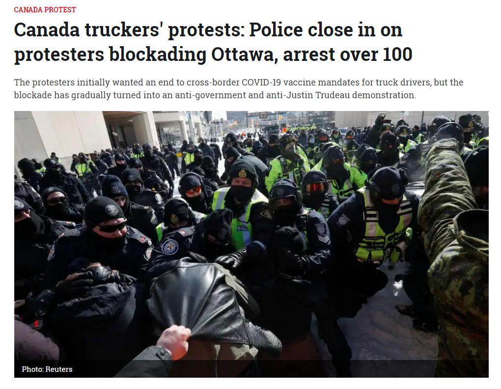 Canada_arrest truckers