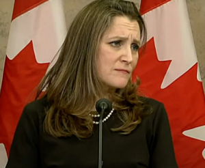 Deputy Prime Minister Chrystia Freeland