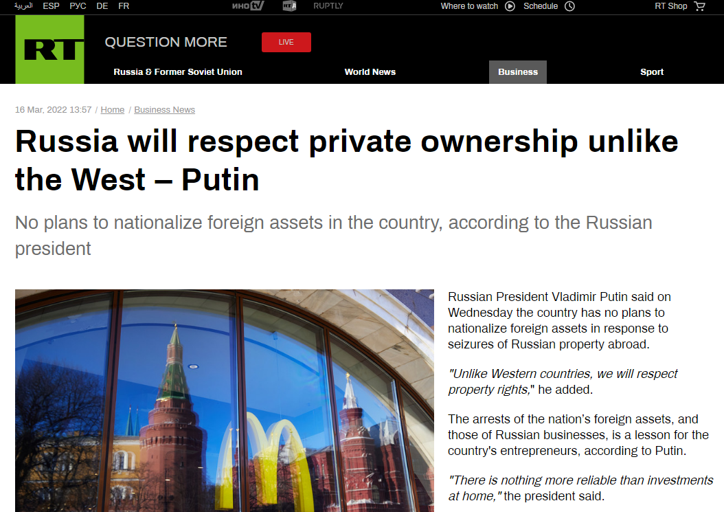 2022_03_16_21_10_12_Russia_will_respect_private_ownership_unlike_the_West_Putin_RT_Business_News