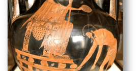 Croesus on Pyre Detail