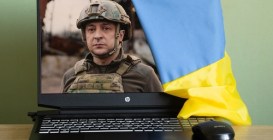 Ukraine,Dnepr,19.03.2022,-,Portrait,Of,The,President,Of,Ukraine