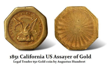 1851 50 Gold California
