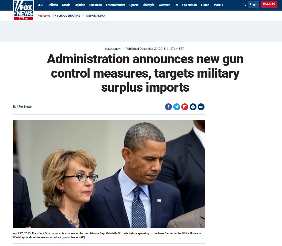 2013 Obama Gun Contgrol