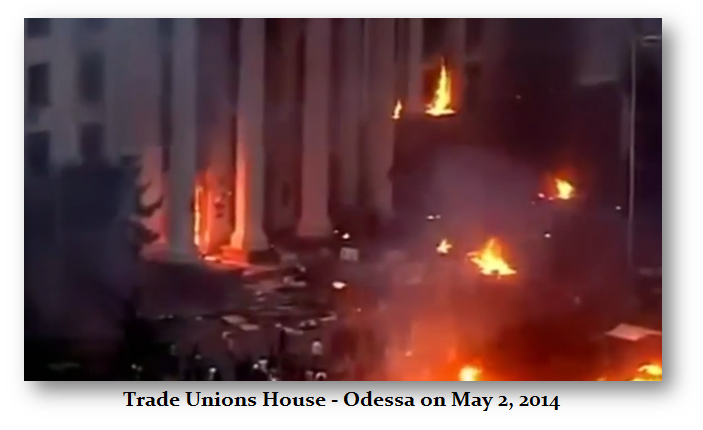 May 2 2014 Odessa Trade Unions House