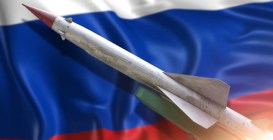 The,Rocket,To,Launch.,The,Flag,Of,The,Russian,Federation.