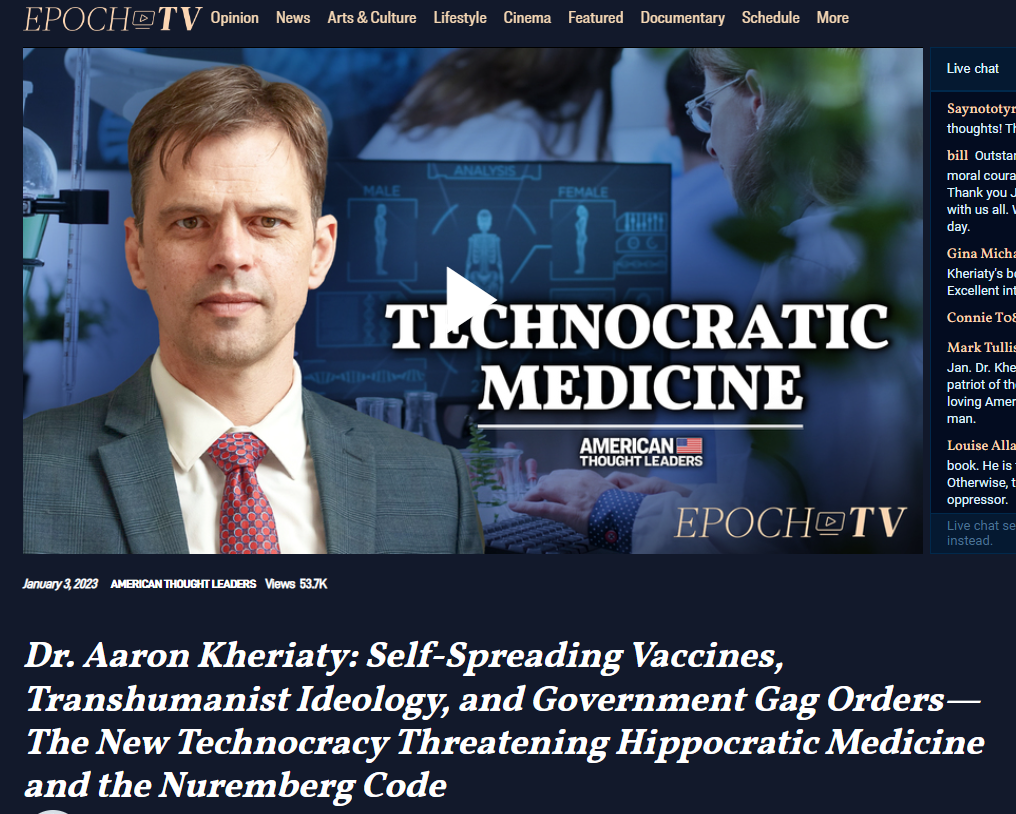 Dr._Aaron_Kheriaty_Injecting Vaccines into Food Supply