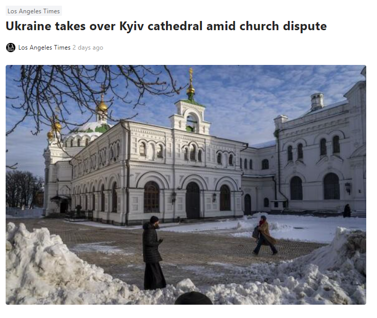 Ukraine Seizes Church 2023