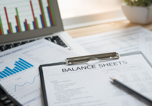 Accounting,Concept.,Balance,Sheet,And,Business,Earning,Report,On,Desk.
