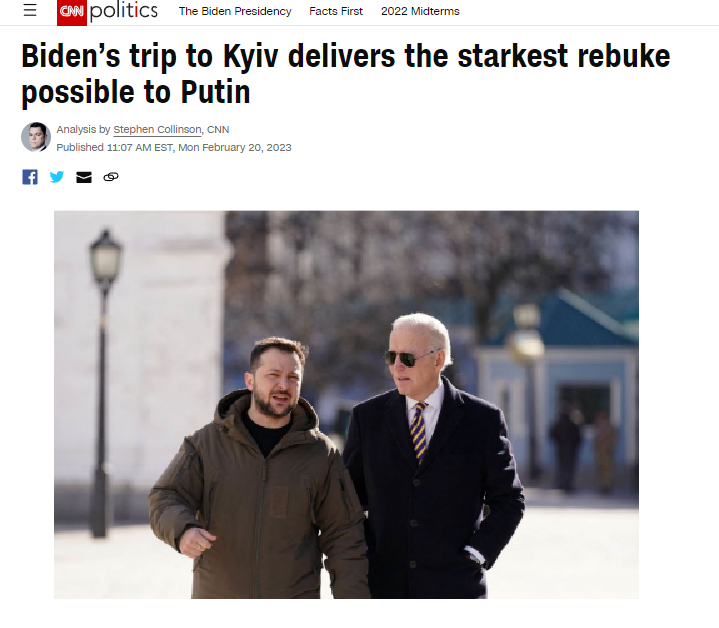 Biden Trip to Ukrain Feb 20 2023