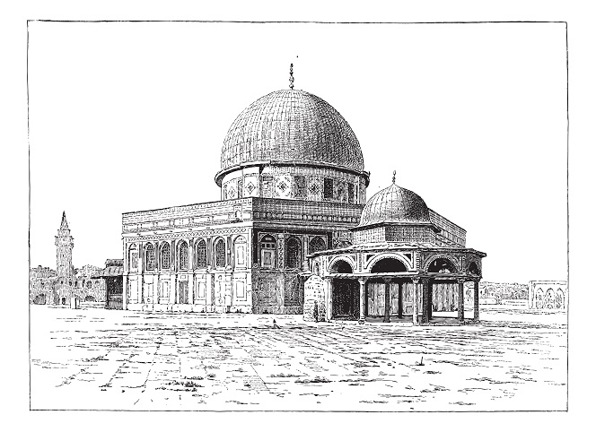 Temple Mount Drawing