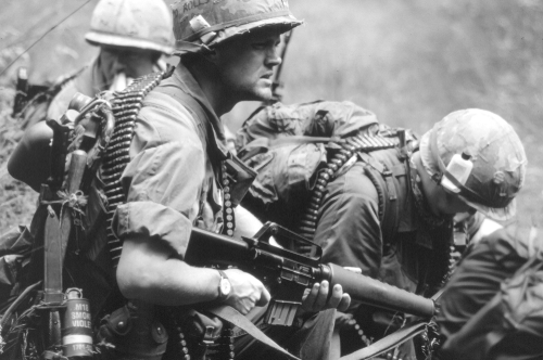Re-enactors,Of,The,Vietnam,War,Society,Wear,Uniforms,And,Equipment