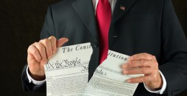 Closeup,Of,Politician,Ripping,Up,&,Shredding,The,United,States