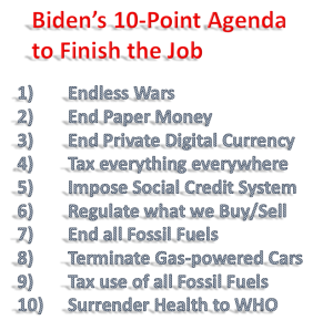 Biden 10 point Agenda