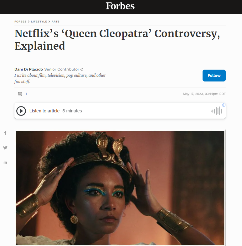 FORBES on Netflix_s_Queen_Cleopatra_Controversy