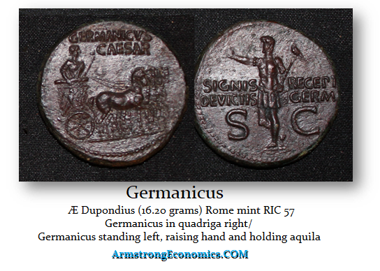 Germanicus AE Dupondius RIC 57
