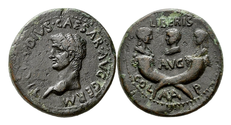 Claudius with 3 children RPC 1255