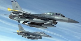 F-16,Advanced,Fighter,Jet,Flying,In,Formation,With,Other,F-16s