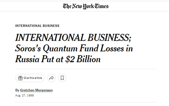 NYT Soros_s_Quantum_Fund_lost 2 billion