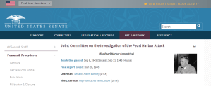 1945 1946 US Senate Investigation Pearl Harbor 1945 1946 US Senate Investigation Pearl Harbor