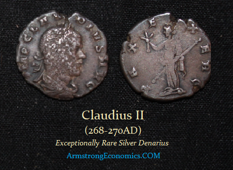 Claudius II Gothicus AR Silver Denarius