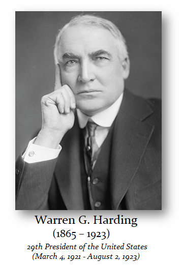 Harding Warren G President