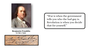 Franklin war v Revolution