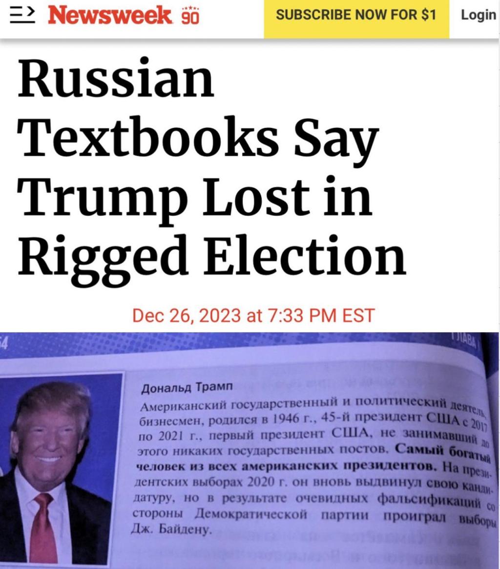 RussianTextbook2023Trump2020lostrigged