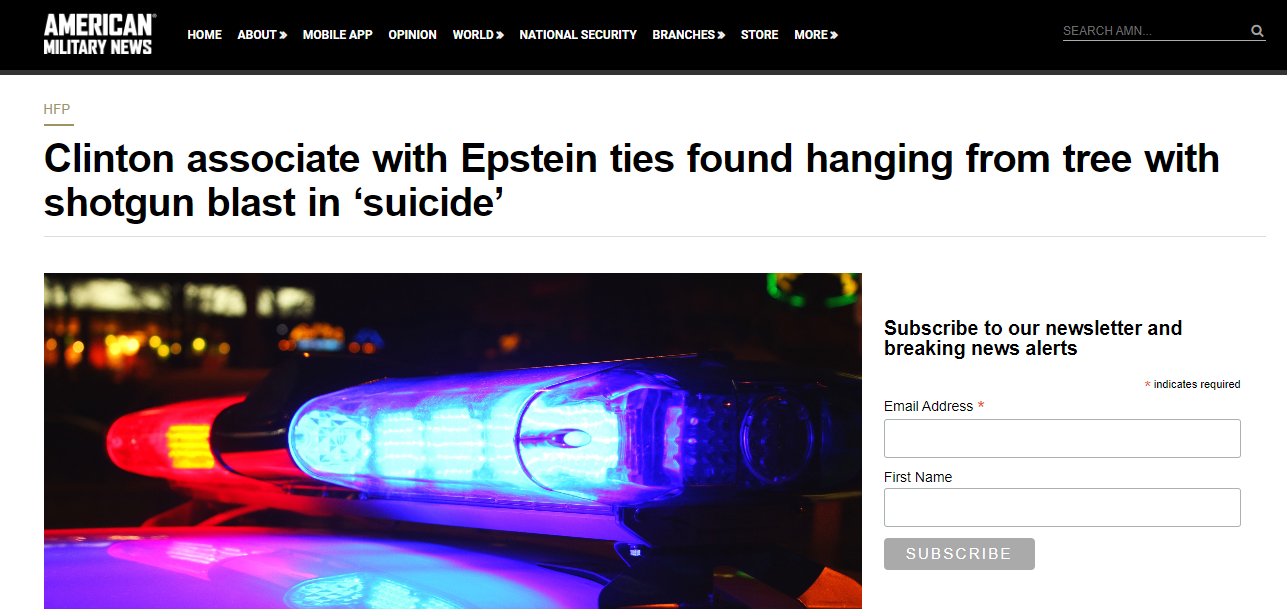 man_hanging_from_tree_with_shotgun_blast_Clinton_associate_with_Epstein