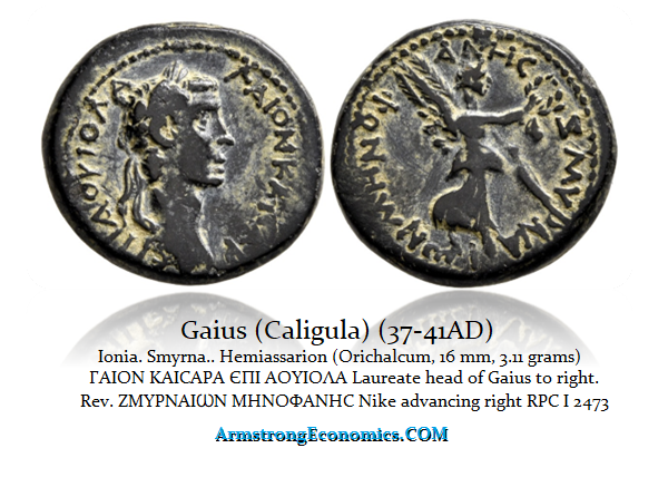 Caligula AE Ionia Smyrna RPC 2473