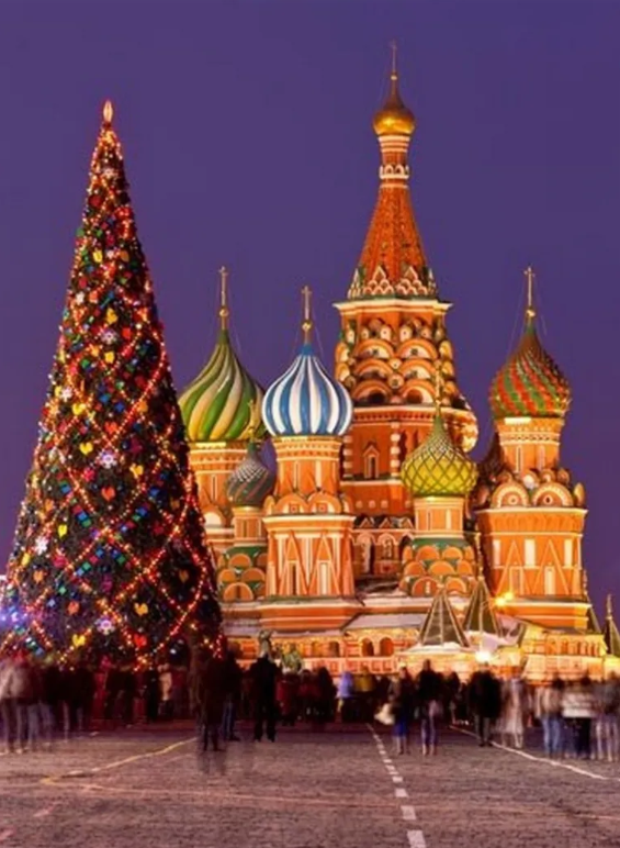Christmas in Moscow Russia