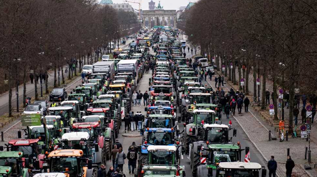 Germany Farmer Protest at the Brandenburg Gate Germany Farmer Protest at the Brandenburg Gate