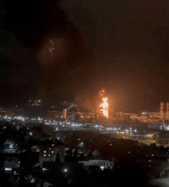 Ukrainian_drones_hit_Rosneft_refinery_in_Russia 1-25-24