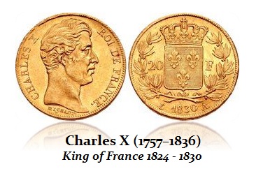 Charles X AU20 Francs