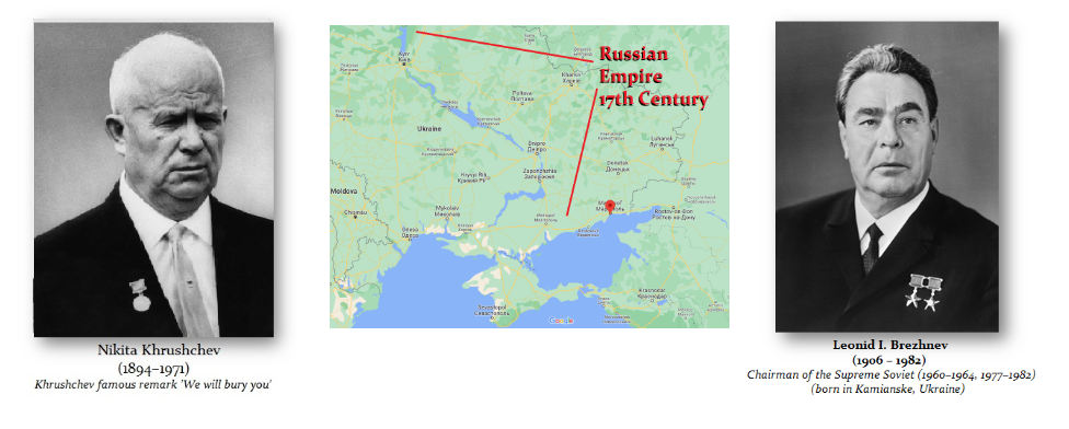 Kruschev map Brezhnev