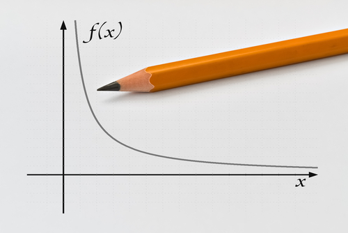 Graph,Of,A,Inversely,Proportional,Function,And,Yellow,Pencil