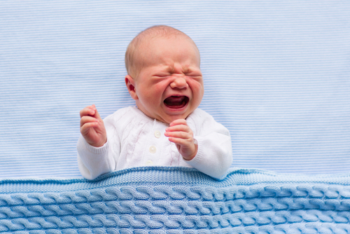 Newborn,Crying,Baby,Boy.,New,Born,Child,Tired,And,Hungry