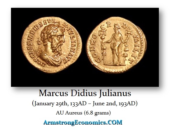 Didius Julianus Aureus 6.8 grams