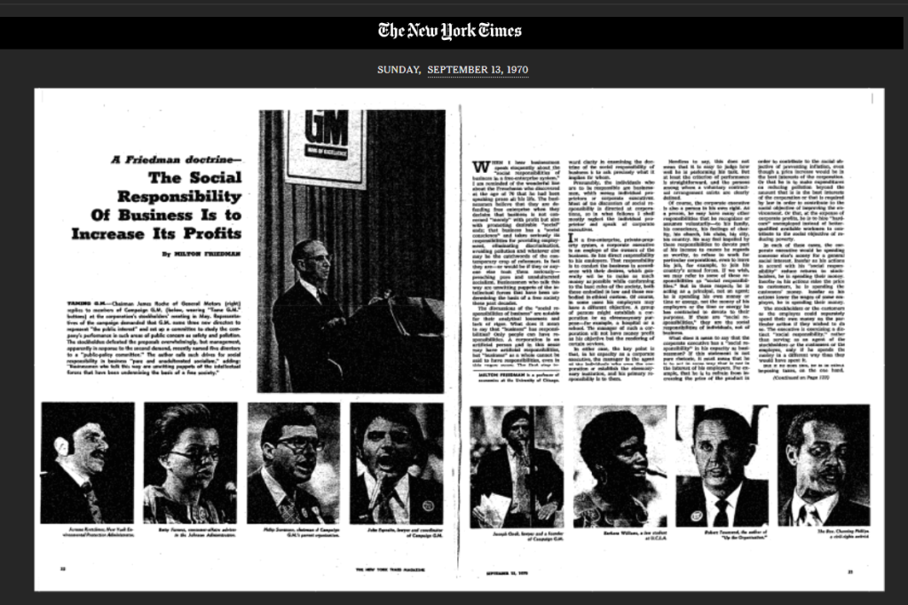 NYT 9 13 70 Freedman v Stakeholder