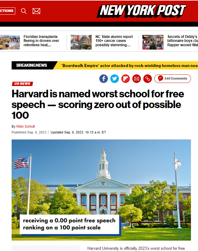 2024_04_01_08_25_17_Harvard_is_named_worst_school_for_free_speech_scoring_zero_out_of_possible_100