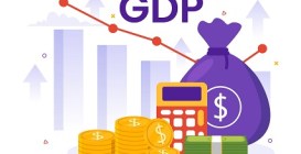 Gdp,Or,Gross,Domestic,Product,Vector,Illustration,With,Economic,Growth