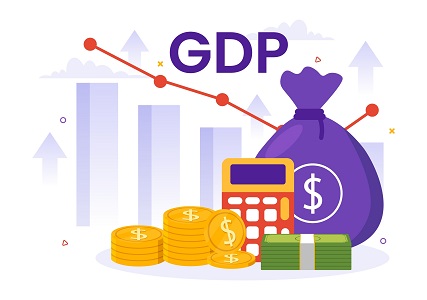 Gdp,Or,Gross,Domestic,Product,Vector,Illustration,With,Economic,Growth