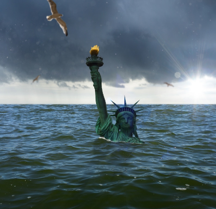 Statue of Liberty NYC Underwater
