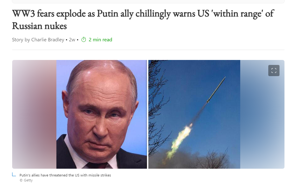WW3_fears_explode_as_Putin avverte gli Stati Uniti di armi nucleari a portata