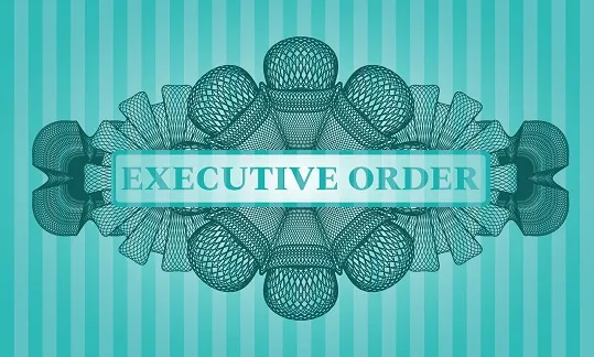 Executive,Order,Text,Inside,Guilloche,Turquoise,Color,Emblem.,Bars,Graceful